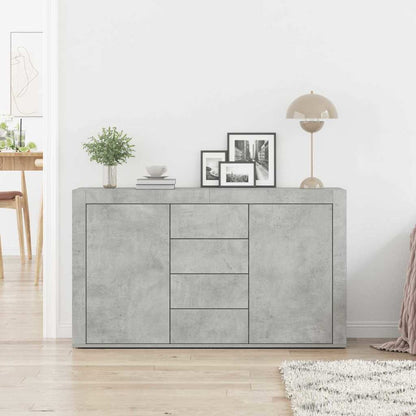 Skänk Betonggrå med låda 120 x 36 x 69 cm