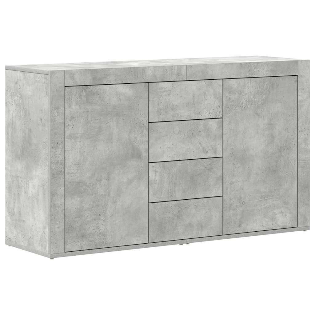 Skänk Betonggrå med låda 120 x 36 x 69 cm
