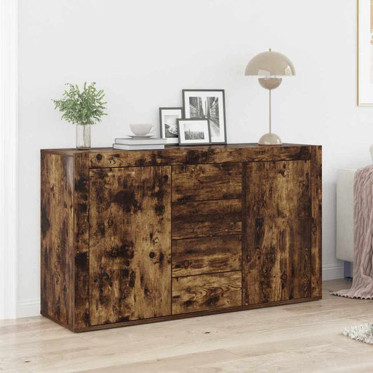 Skänk Rökfärgad Ek med låda 120 x 36 x 69 cm