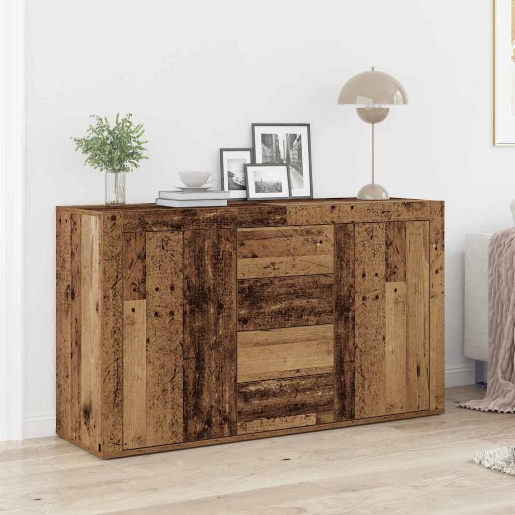 Skänk Åldrat Trä med låda 120 x 36 x 69 cm