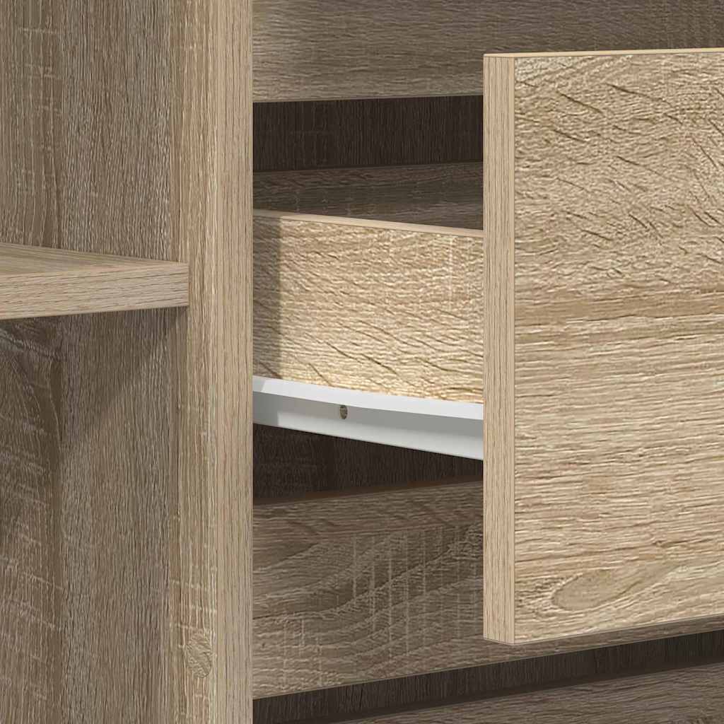 Skänk Sonoma Ek med låda 120 x 41 x 75 cm