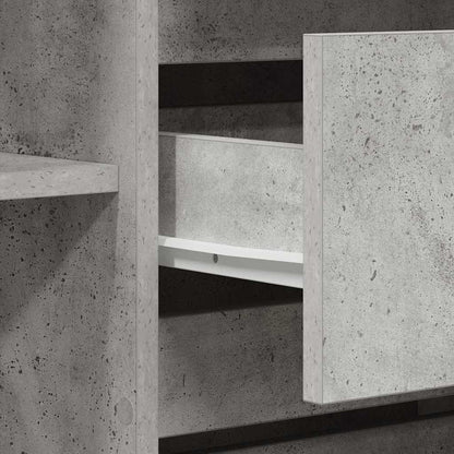 Skänk Betonggrå med låda 120 x 41 x 75 cm