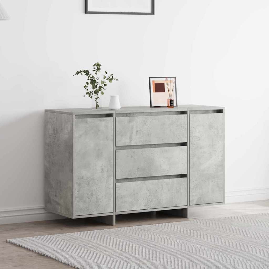 Skänk Betonggrå med låda 120 x 41 x 75 cm