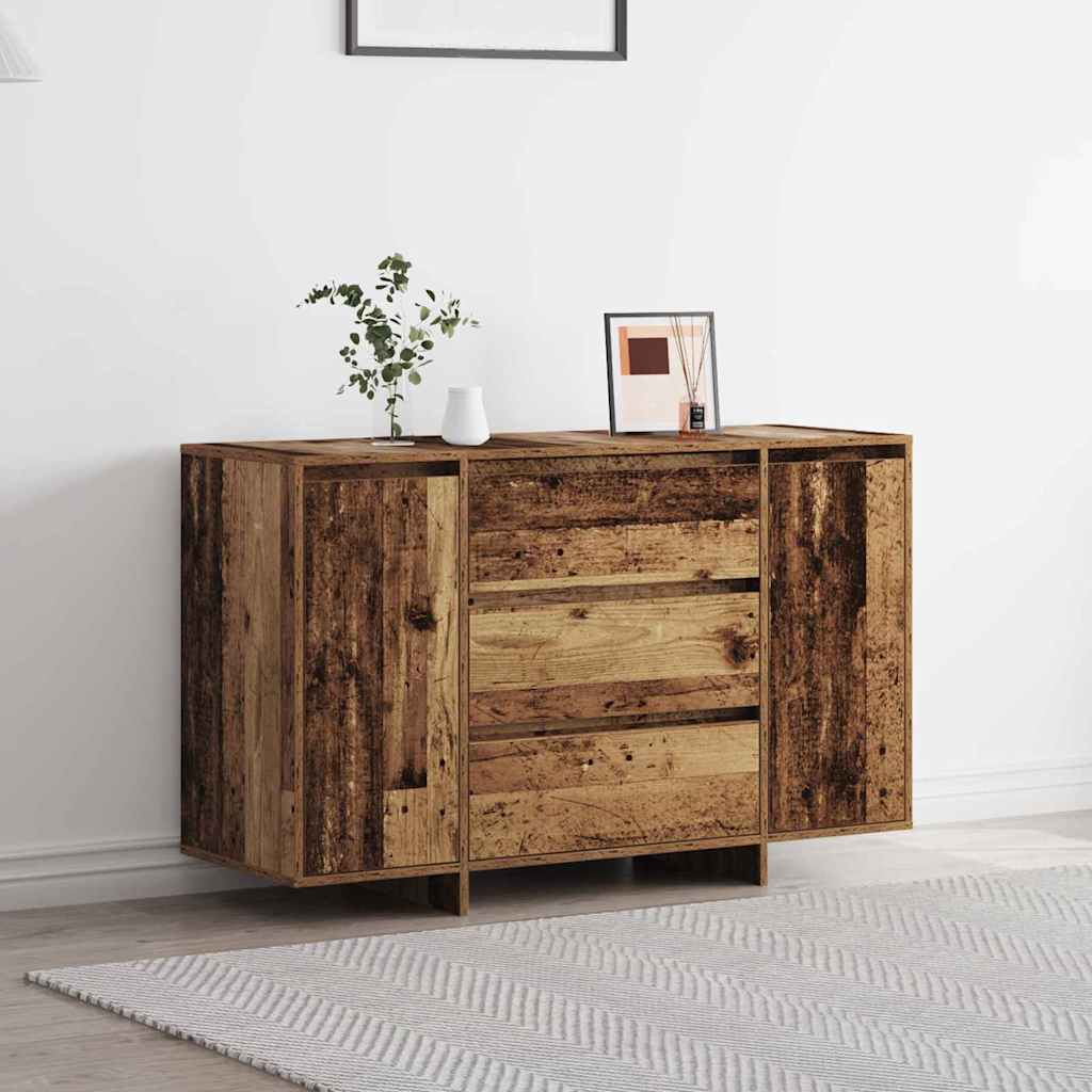 Skänk Åldrat Trä med låda 120 x 41 x 75 cm