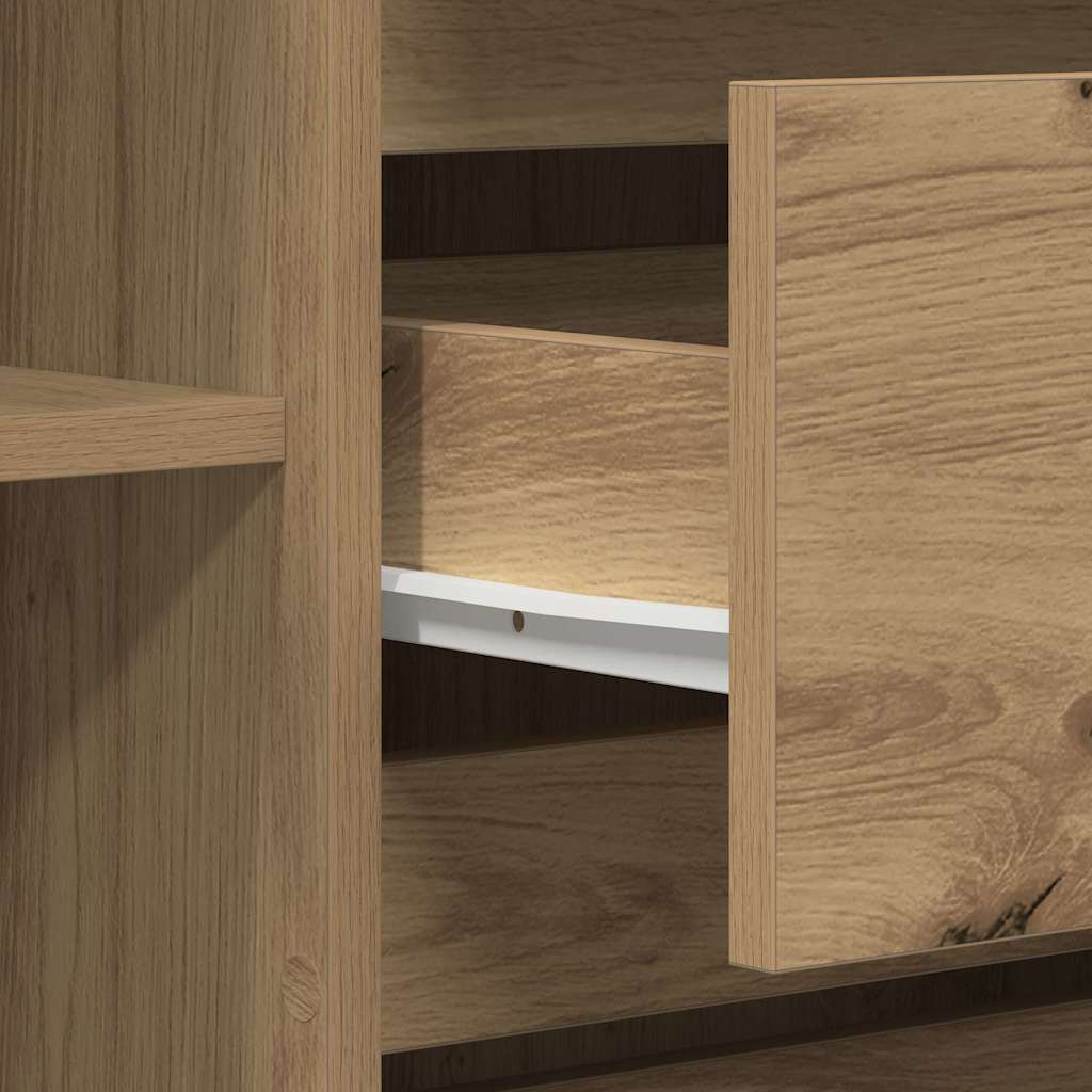 Sideboard med låda Artisan Ek 120 x 41 x 75 cm Konstruerat trä