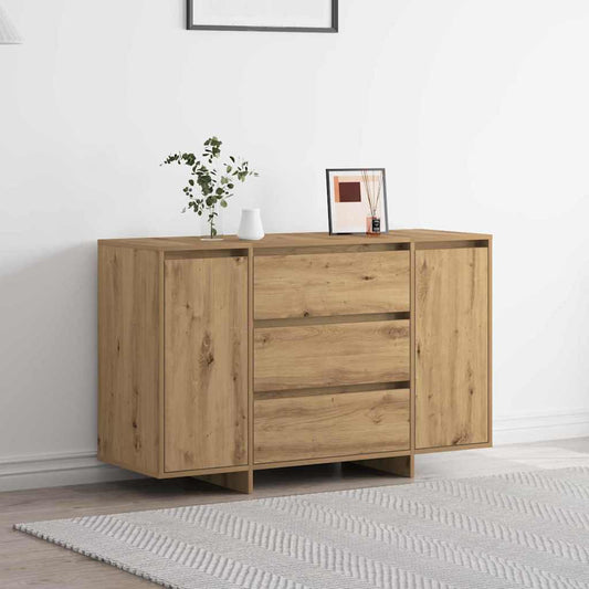 Sideboard med låda Artisan Ek 120 x 41 x 75 cm Konstruerat trä
