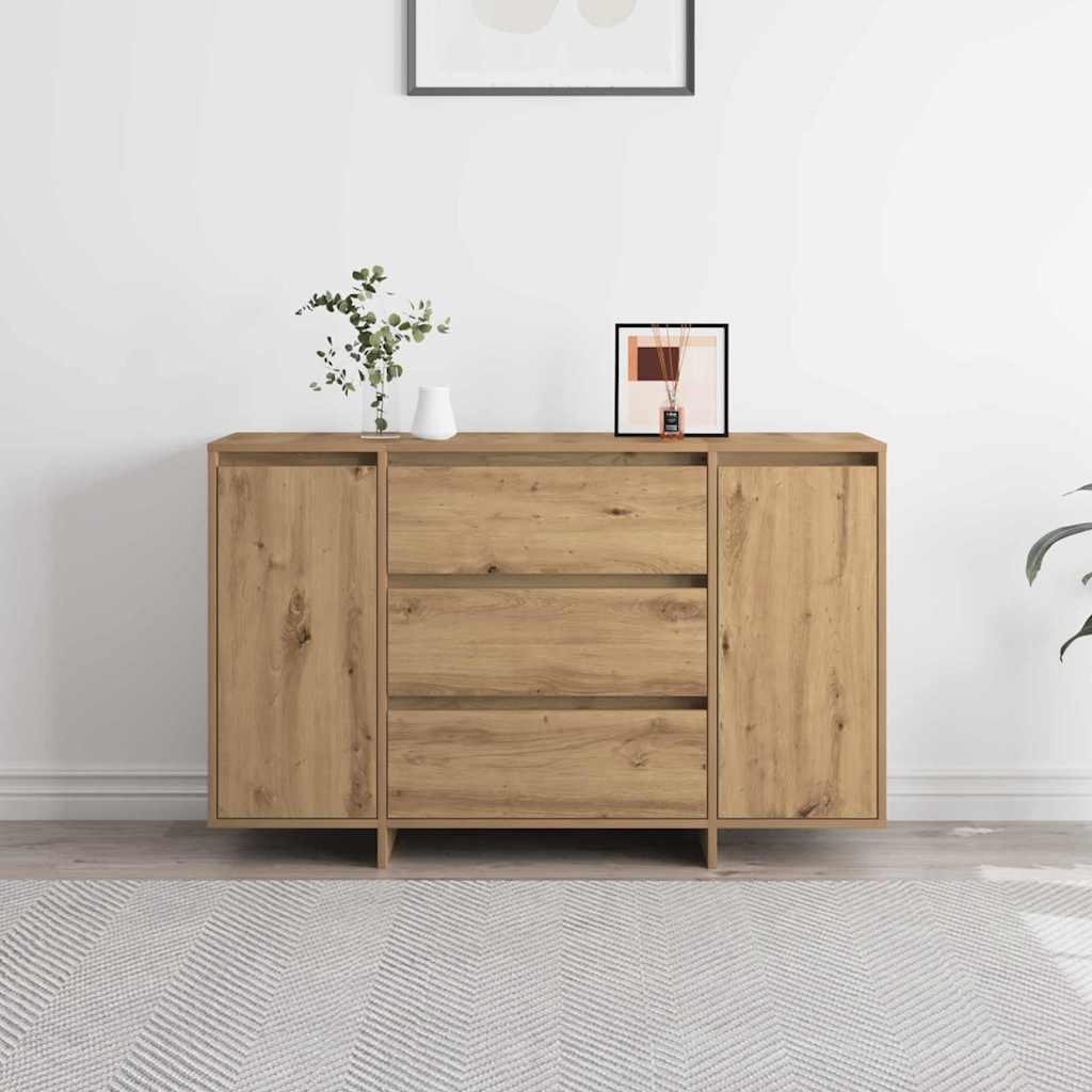 Sideboard med låda Artisan Ek 120 x 41 x 75 cm Konstruerat trä