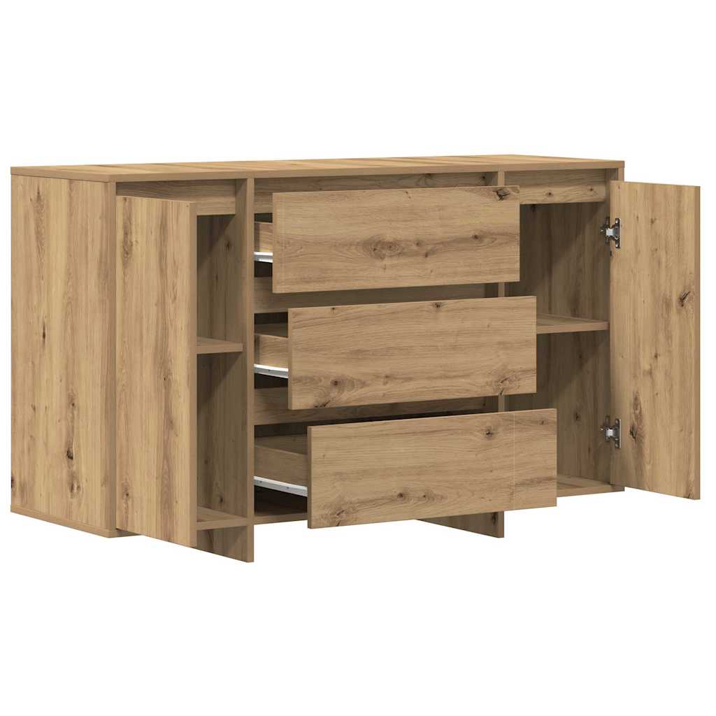 Sideboard med låda Artisan Ek 120 x 41 x 75 cm Konstruerat trä