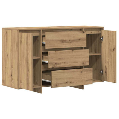 Sideboard med låda Artisan Ek 120 x 41 x 75 cm Konstruerat trä