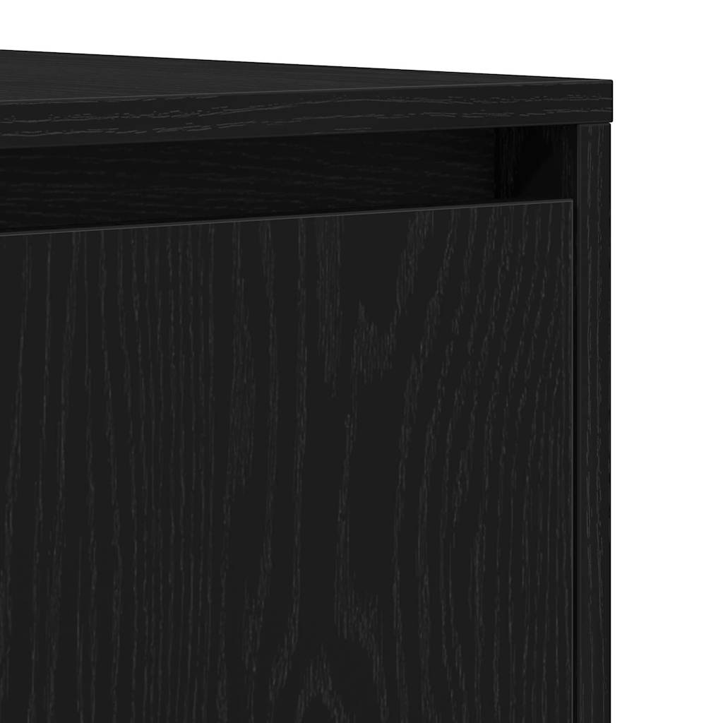 Skänk Svart Ek med låda 120 x 41 x 75 cm