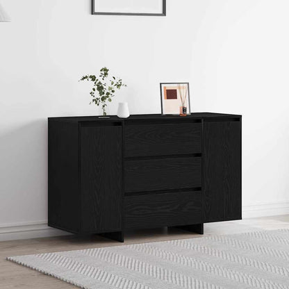 Skänk Svart Ek med låda 120 x 41 x 75 cm