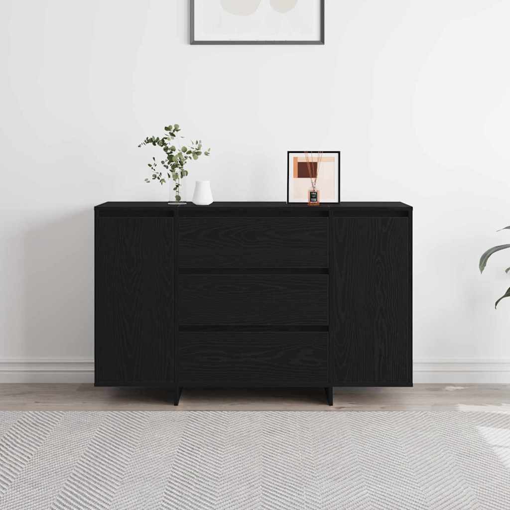 Skänk Svart Ek med låda 120 x 41 x 75 cm