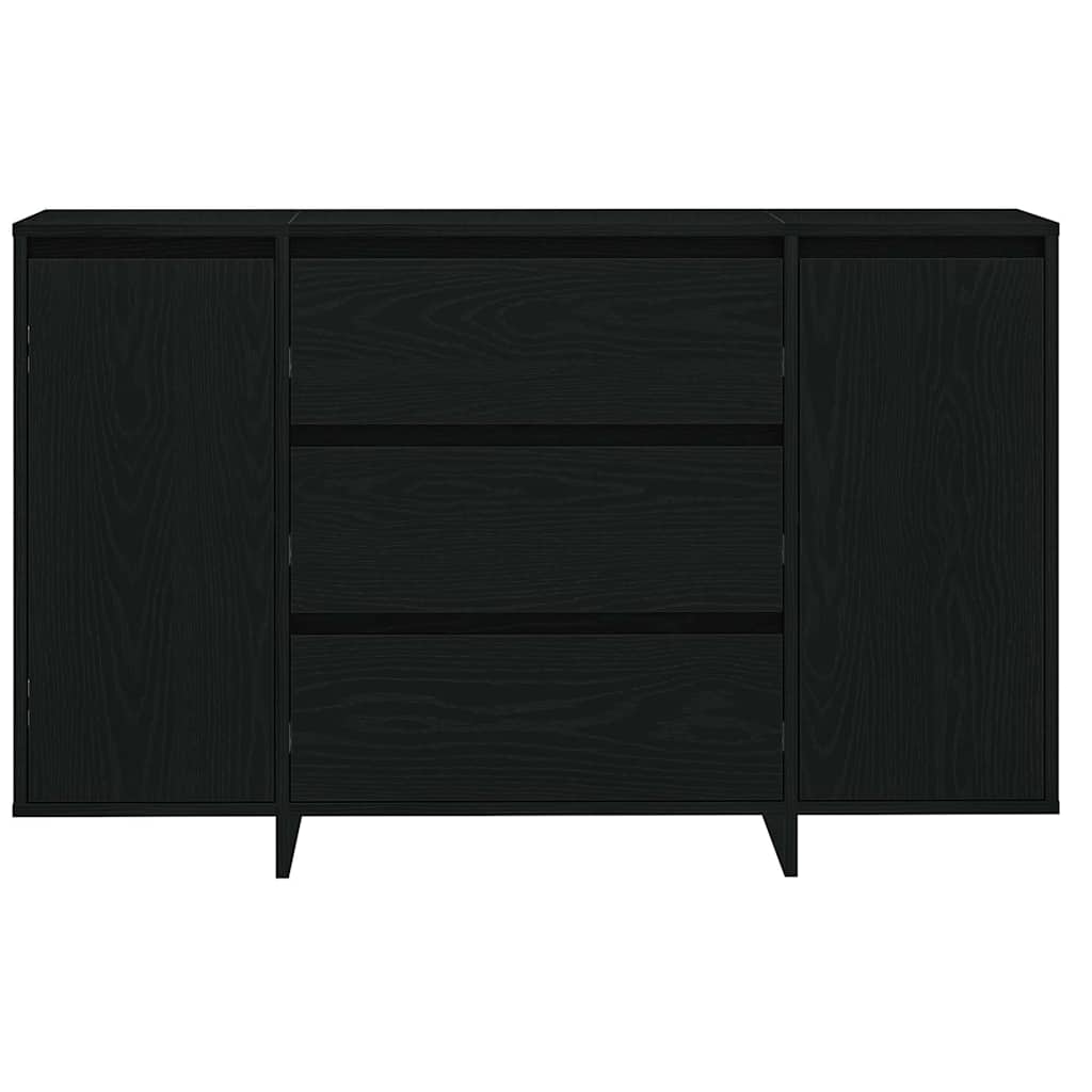 Skänk Svart Ek med låda 120 x 41 x 75 cm