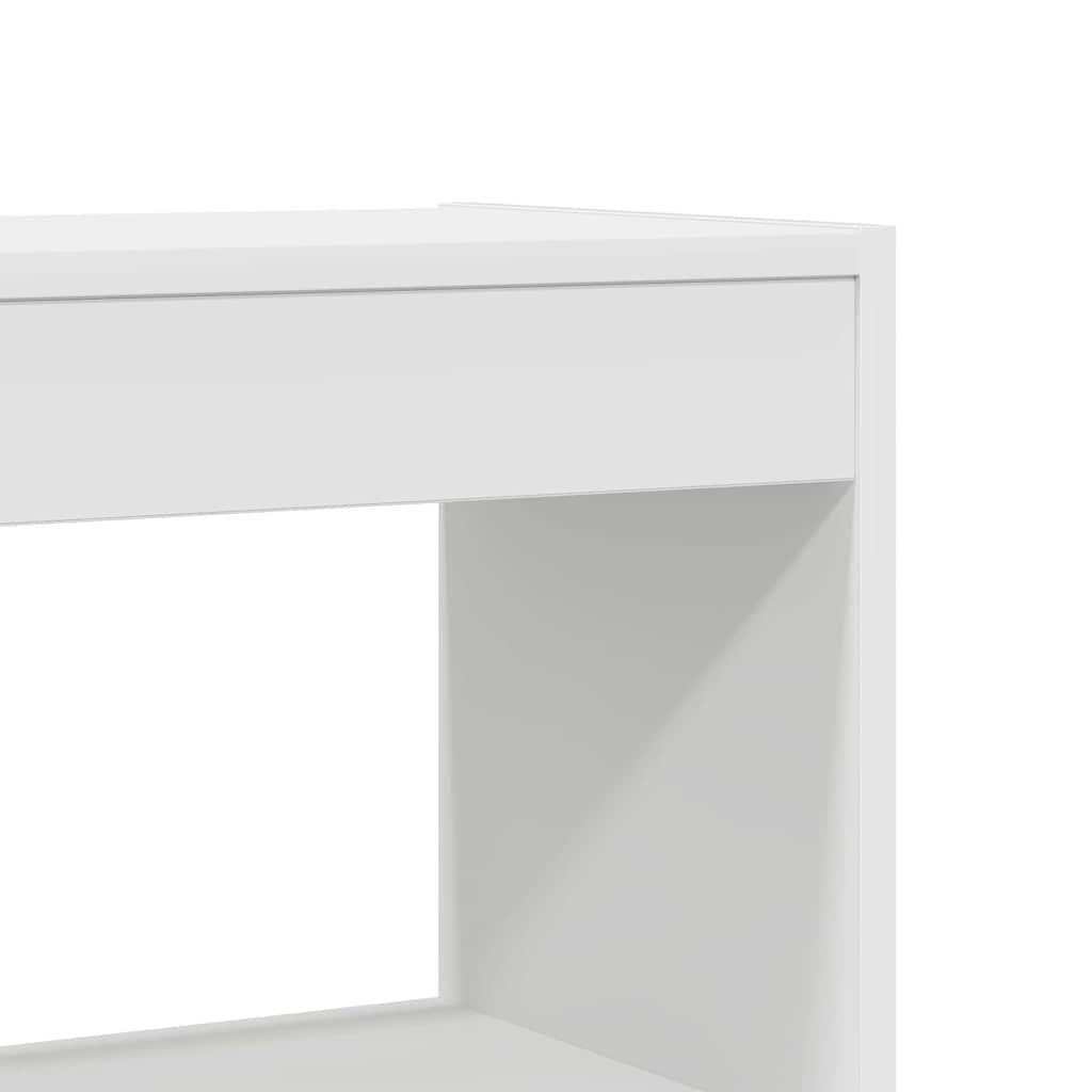 Bokhylla Vit med hylla 80 x 30 x 198 cm