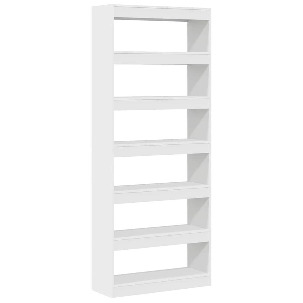 Bokhylla Vit med hylla 80 x 30 x 198 cm
