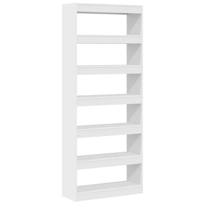 Bokhylla Vit med hylla 80 x 30 x 198 cm