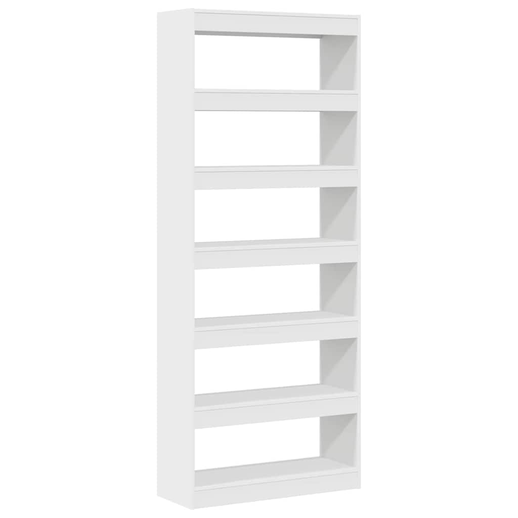 Bokhylla Vit med hylla 80 x 30 x 198 cm