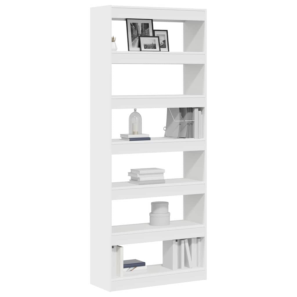Bokhylla Vit med hylla 80 x 30 x 198 cm