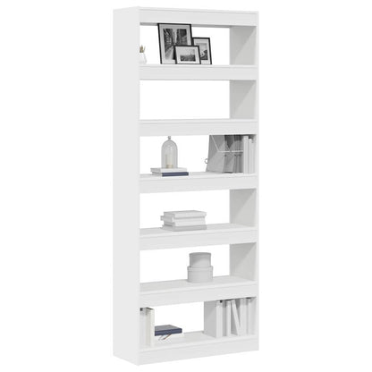 Bokhylla Vit med hylla 80 x 30 x 198 cm