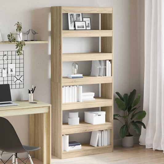 Bokhylla Sonoma Ek med hylla 80 x 30 x 198 cm