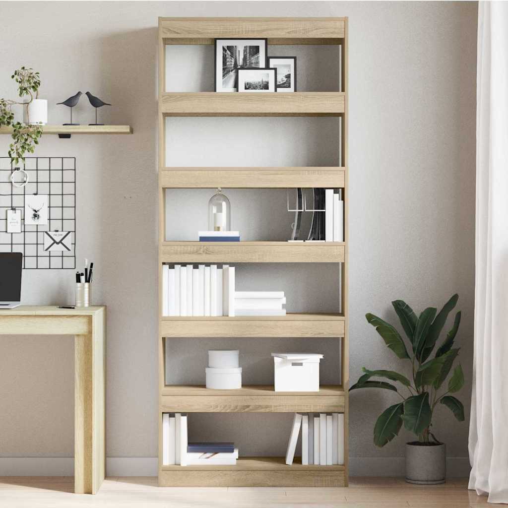 Bokhylla Sonoma Ek med hylla 80 x 30 x 198 cm