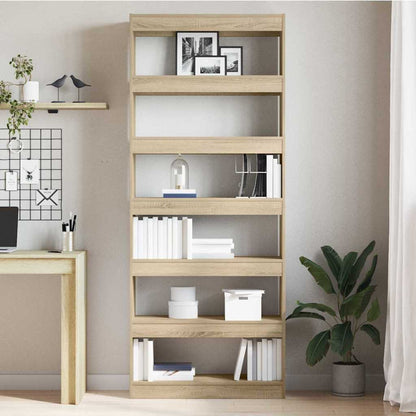 Bokhylla Sonoma Ek med hylla 80 x 30 x 198 cm