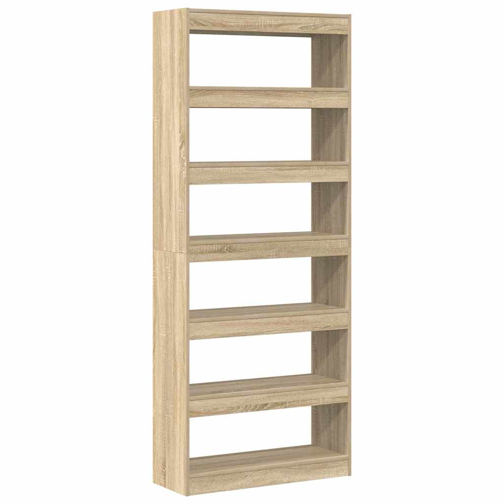 Bokhylla Sonoma Ek med hylla 80 x 30 x 198 cm