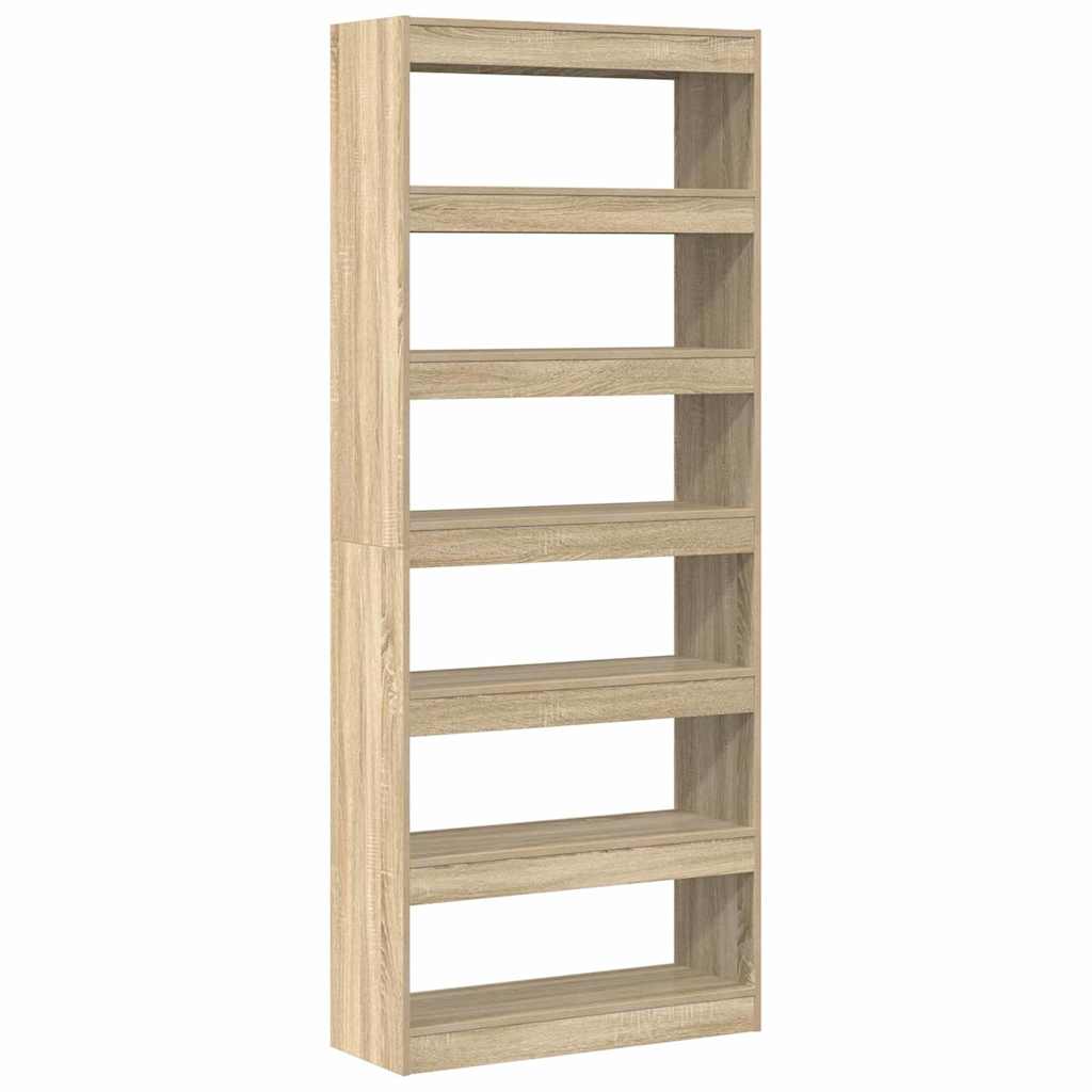 Bokhylla Sonoma Ek med hylla 80 x 30 x 198 cm