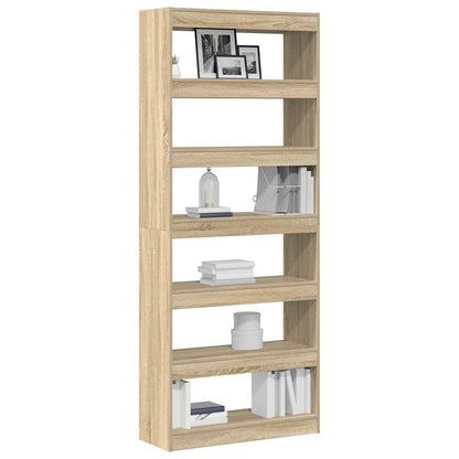 Bokhylla Sonoma Ek med hylla 80 x 30 x 198 cm