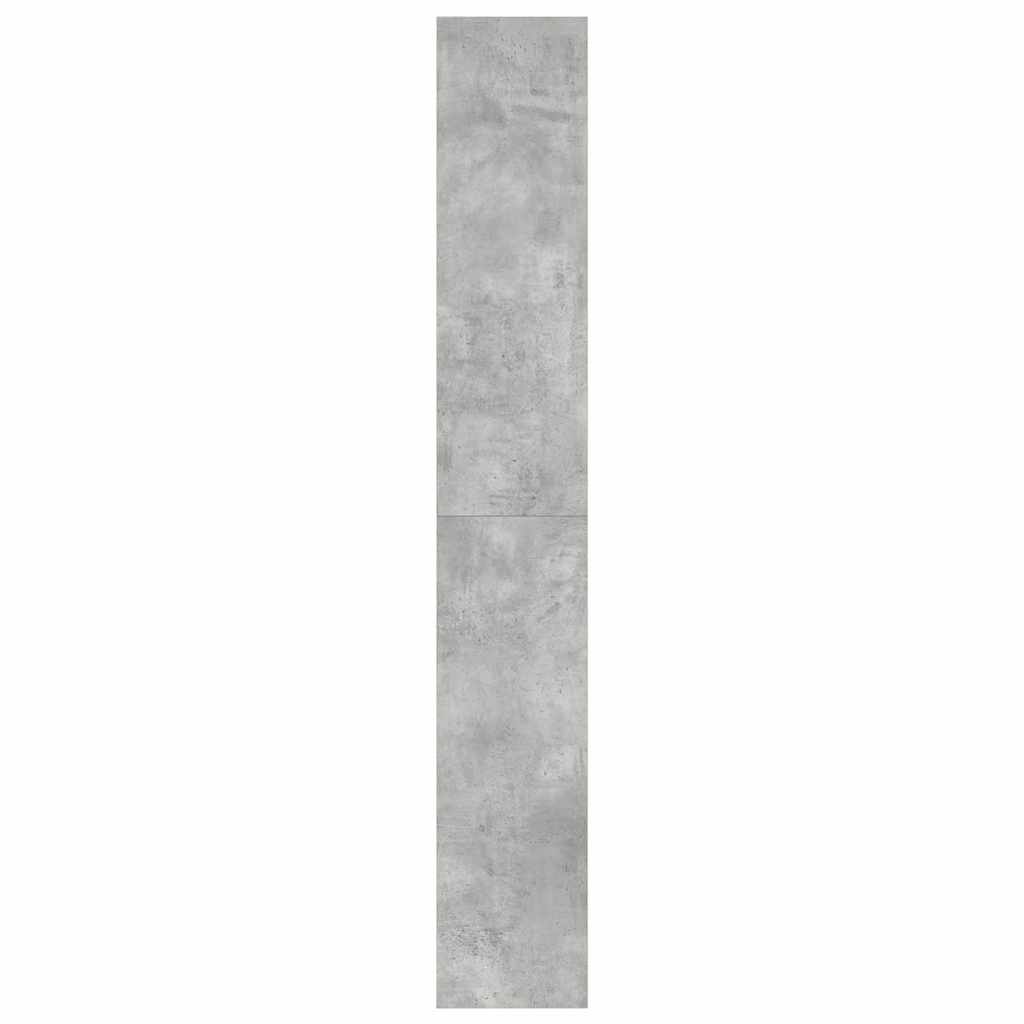 Bokhylla Betonggrå med hylla 80 x 30 x 198 cm