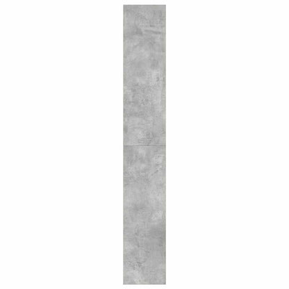 Bokhylla Betonggrå med hylla 80 x 30 x 198 cm