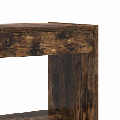 Bokhylla Rökfärgad ek 80 x 30 x 198 cm Konstruerat trä