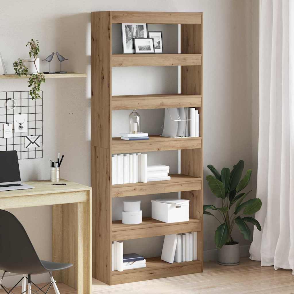 Bokhylla Artisan Ek med hylla 80 x 30 x 198 cm
