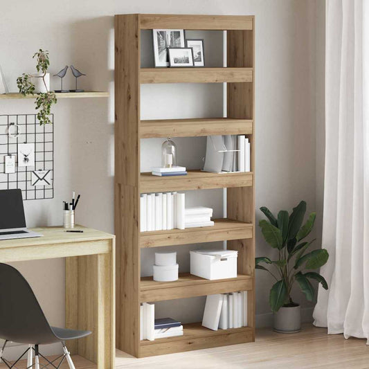 Bokhylla Artisan Ek med hylla 80 x 30 x 198 cm