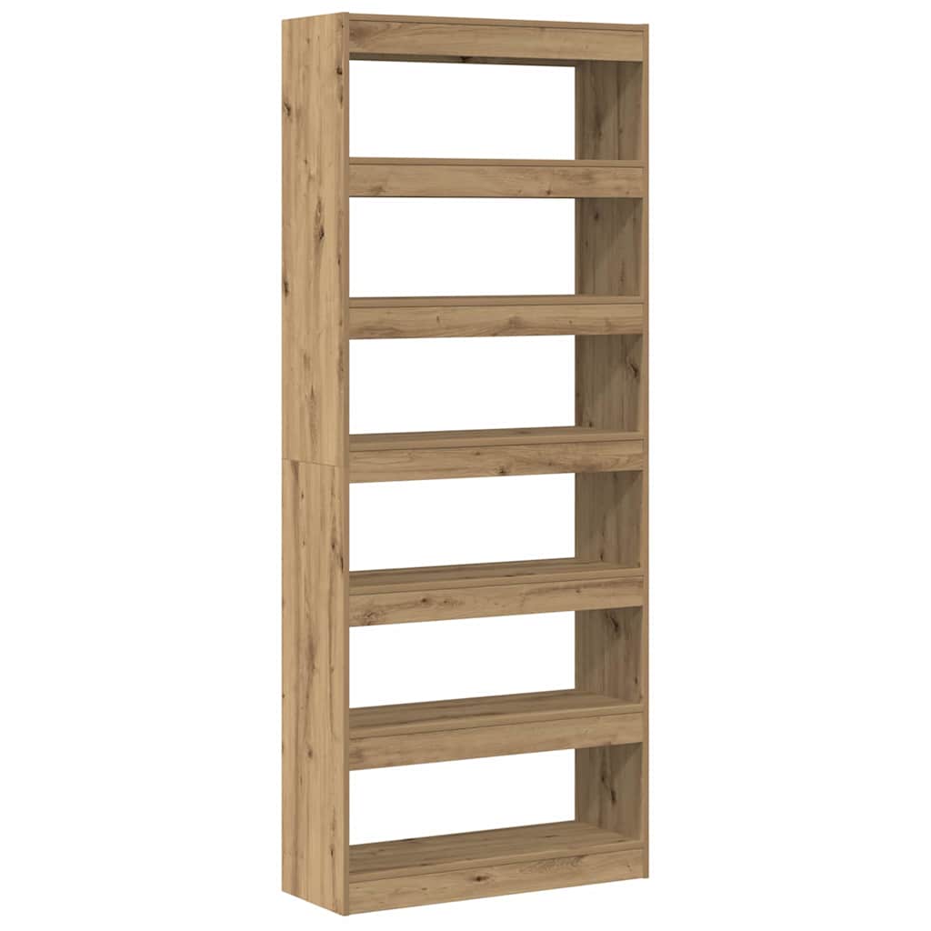 Bokhylla Artisan Ek med hylla 80 x 30 x 198 cm