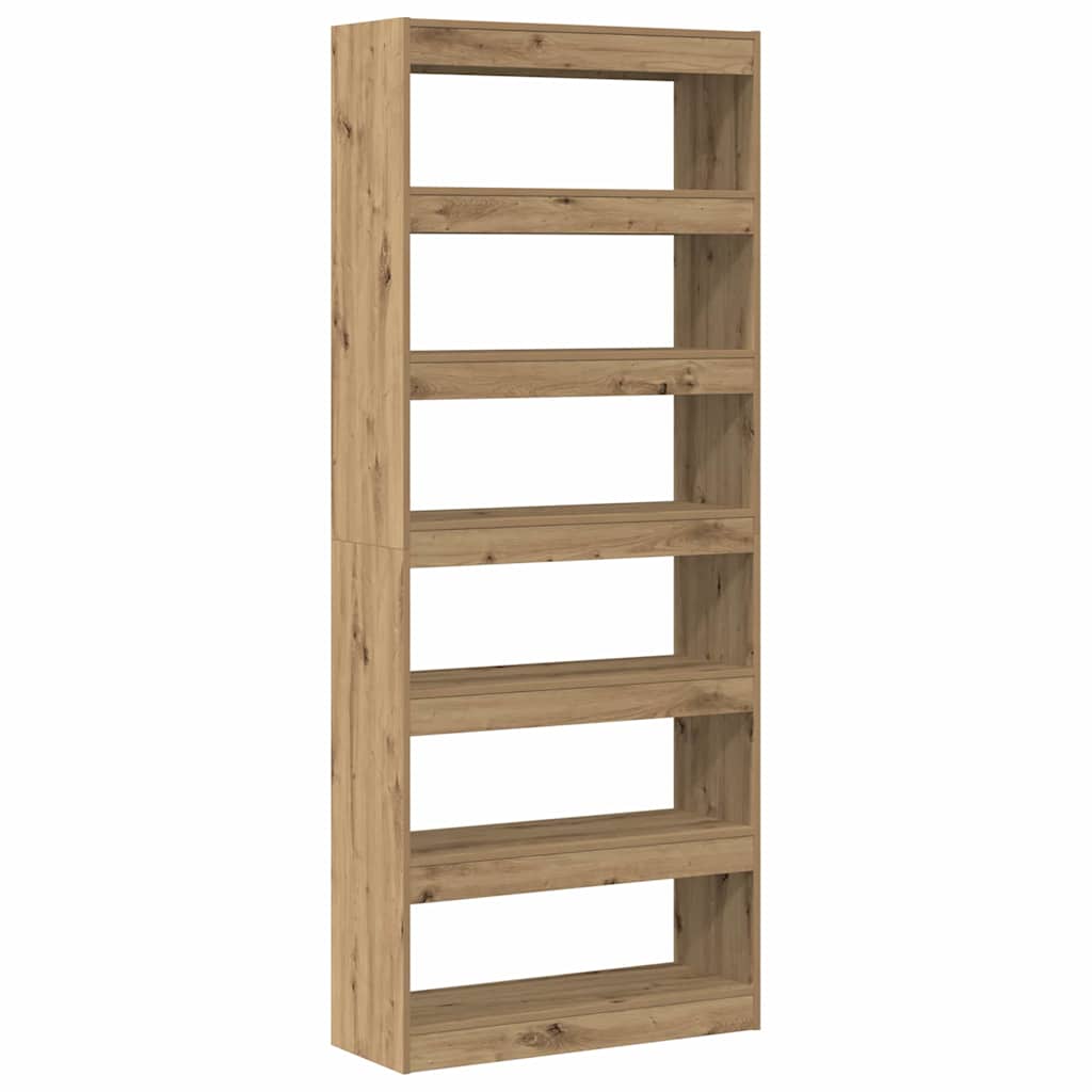 Bokhylla Artisan Ek med hylla 80 x 30 x 198 cm