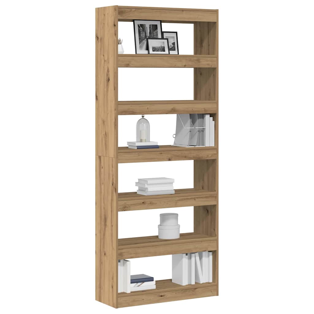 Bokhylla Artisan Ek med hylla 80 x 30 x 198 cm
