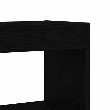 Bokhylla Svart Ek med hylla 80 x 30 x 198 cm
