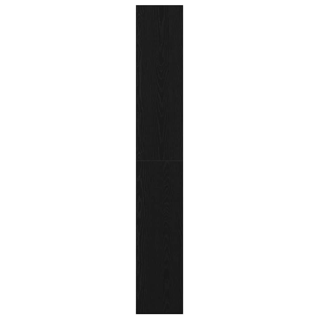 Bokhylla Svart Ek med hylla 80 x 30 x 198 cm