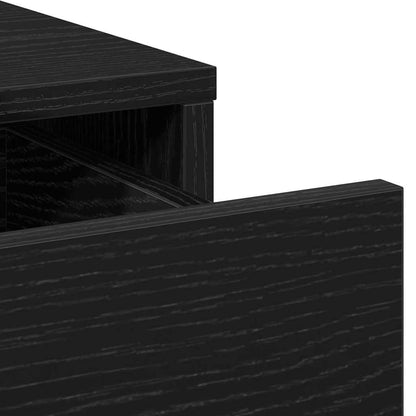 Smyckebord 2 pcs Svart 50 x 41 x 135 cm Konstruerat trä