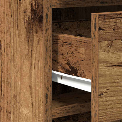 Smyckebord med låda 2 pcs Brun 50 x 41 x 135 cm Konstruerat trä