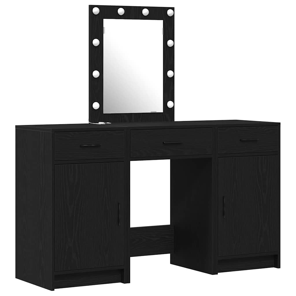 Sminkbord Svart 50 x 41 x 135 cm