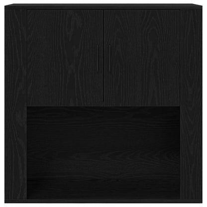 Skåp Svart Ek 80 x 33 x 150 cm