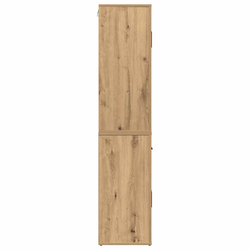 Skåp Artisan Ek med låda 80 x 33 x 150 cm