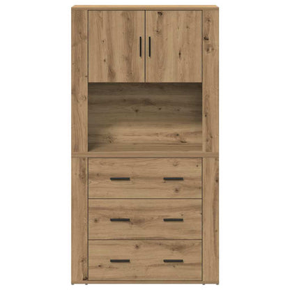 Skåp Artisan Ek med låda 80 x 33 x 150 cm