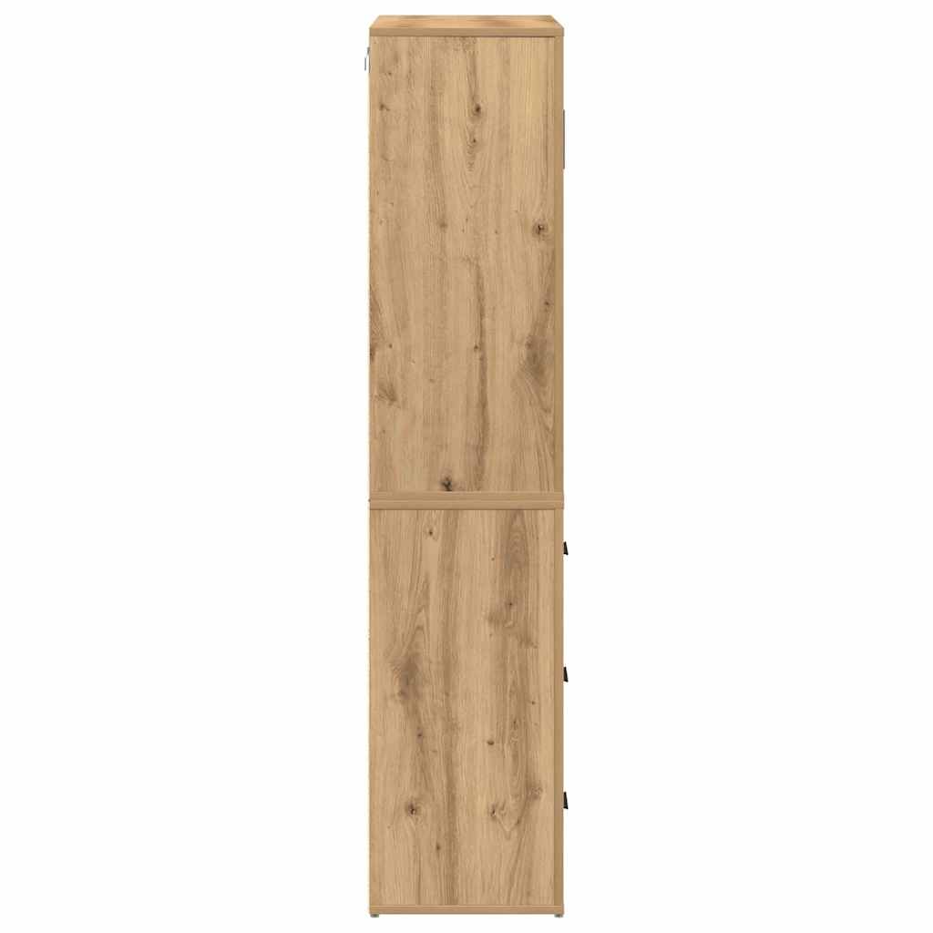 Skåp Artisan Ek med låda 80 x 33 x 150 cm