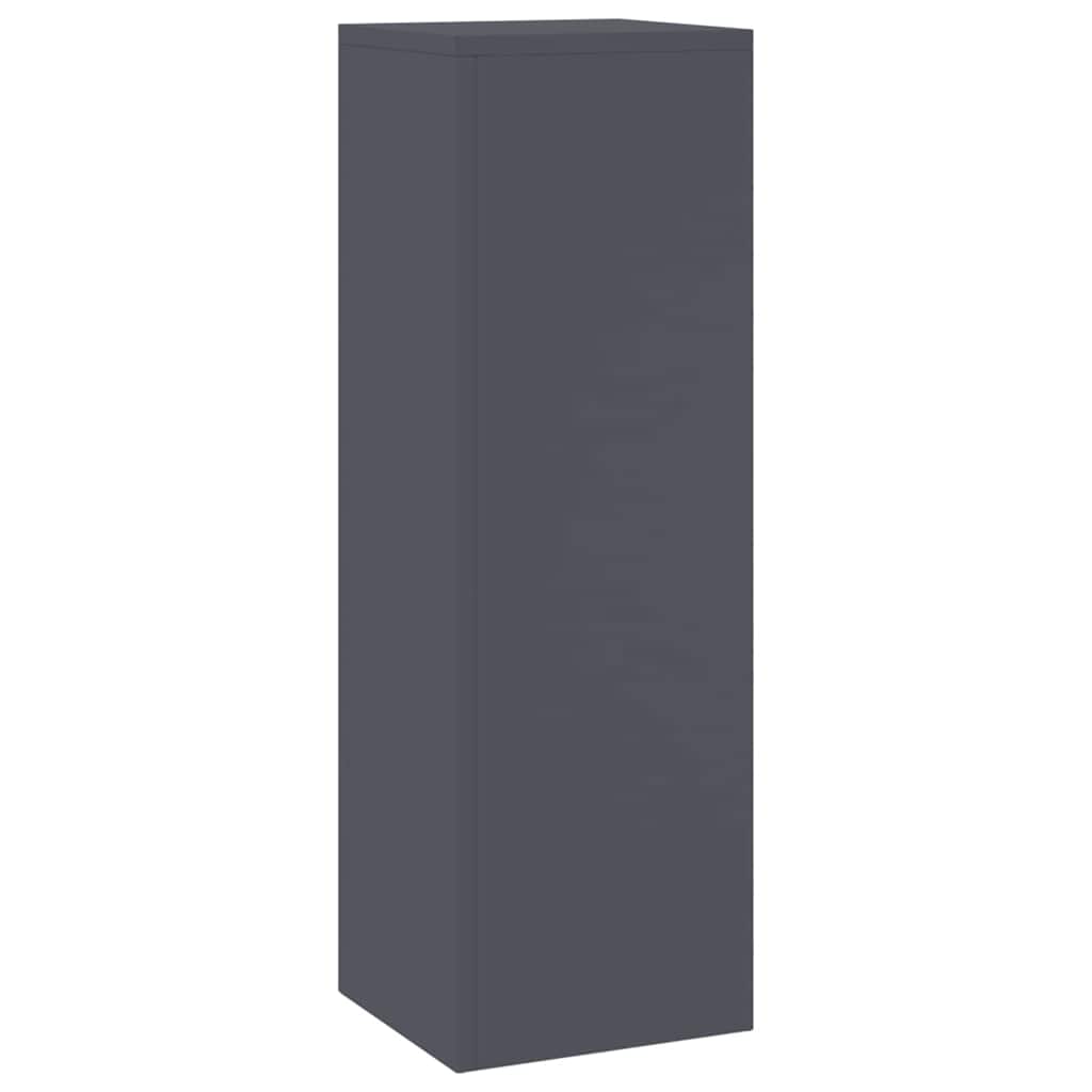 Utomhus Blomställning Växtstöd Piedestal 2 pcs Antracit 24 x 24 x 75 cm Stål