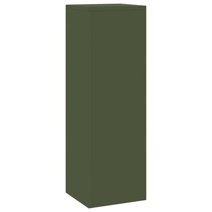 Utomhus Blomställning Växtstöd Piedestal 2 pcs Olivgrön 24 x 24 x 75 cm Stål