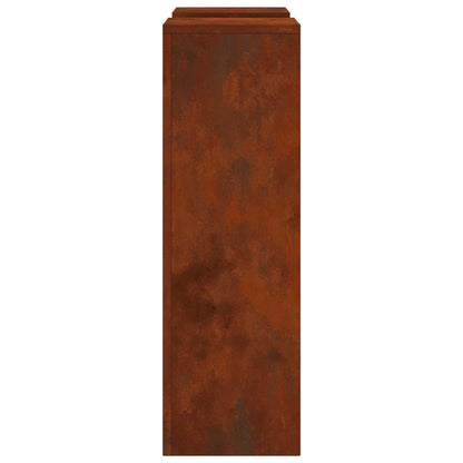 Utomhus Blomställning Växtstöd Piedestal 2 pcs Rostig 24 x 24 x 75 cm Väderbeständig stål