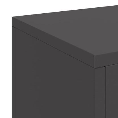 Utomhus Blomställning Växtstöd Piedestal 3 pcs Svart Stål
